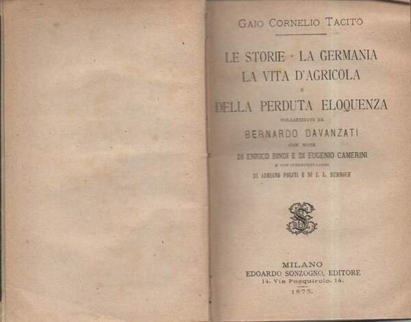 LE STORIE - LA GERMANIA - LA VITA D'AGRICOLA e …