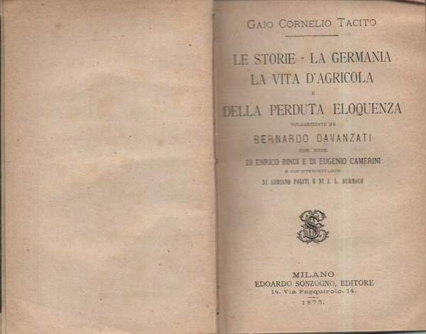 LE STORIE - LA GERMANIA - LA VITA D'AGRICOLA e …