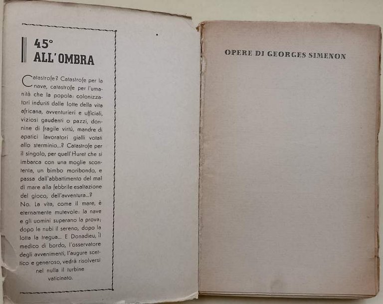 45^ ALL'OMBRA (1938)