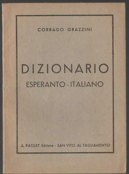 DIZIONARIO ESPERANTO-ITALIANO (1955)