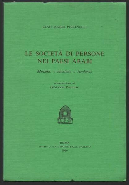LA SOCIETA DI PERSONE NEI PAESI ARABI-Modelli, evoluzione e tendenze …