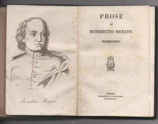 PROSE DI BENEDETTO MENZINI Fiorentino (1828)