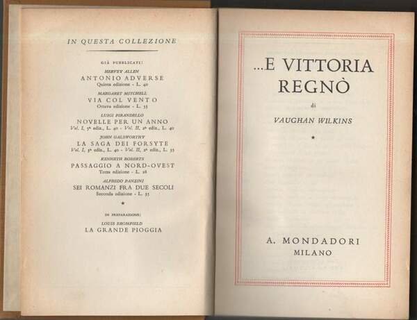 ...E VITTORIA REGNO' (1939)