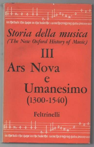 ARS NOVA E UMANESIMO 1300-1540 (1964)