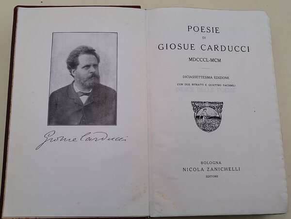 POESIE DI GIOSUE CARDUCCI (1924)