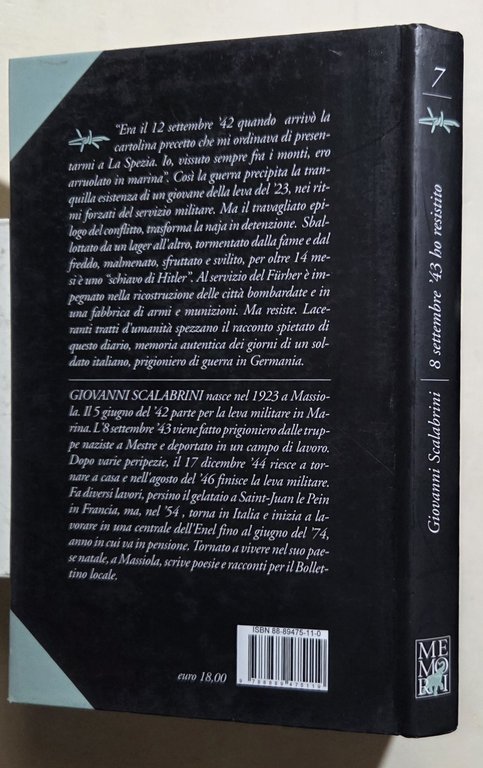 8 settembre '43 ho resistito