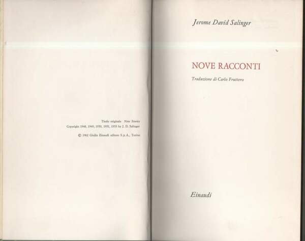 NOVE RACCONTI (1962)