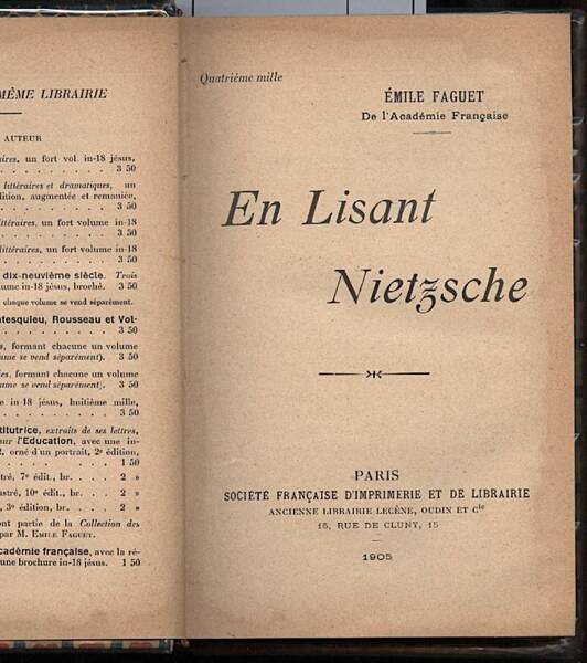 EN LISANT NIETZSCHE | Immagine principale