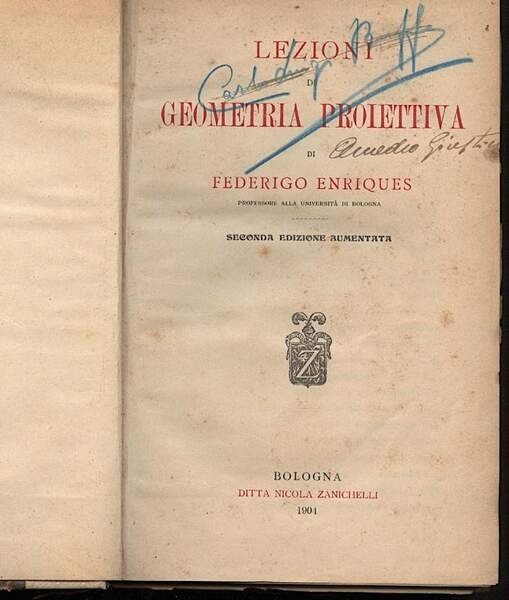 LEZIONI DI GEOMETRIA PROIETTIVA(1904)