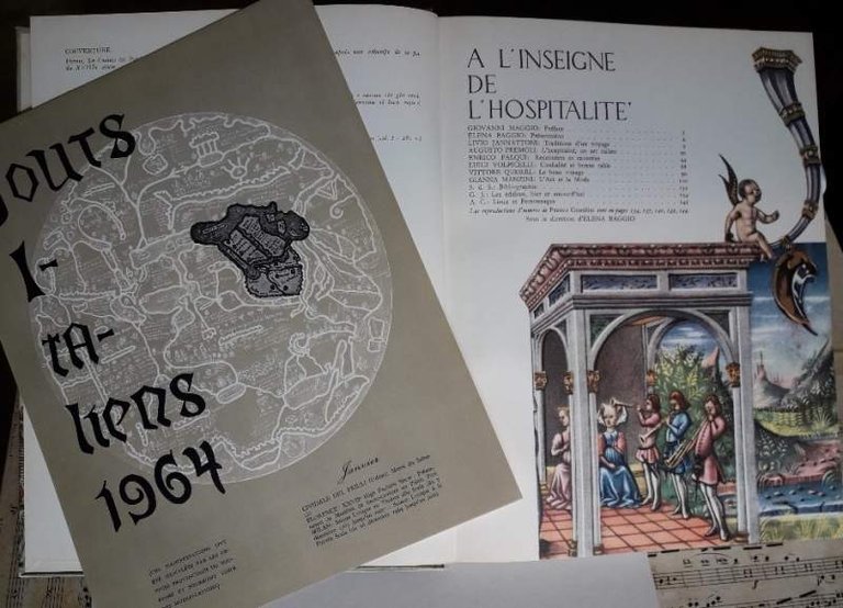 A L'INSEIGNE DE L'HOSPITALITE'-Le livre des jours italiens (1964)