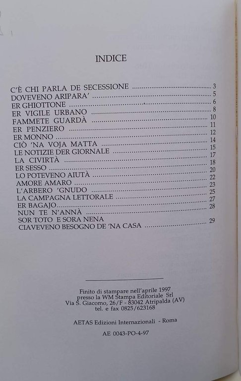 A LUME DE NASO-CHI USA ER FIUTO CAMMINA SUR VELLUTO- …