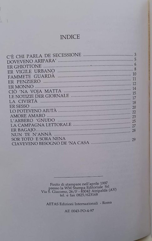 A LUME DE NASO-CHI USA ER FIUTO CAMMINA SUR VELLUTO- …