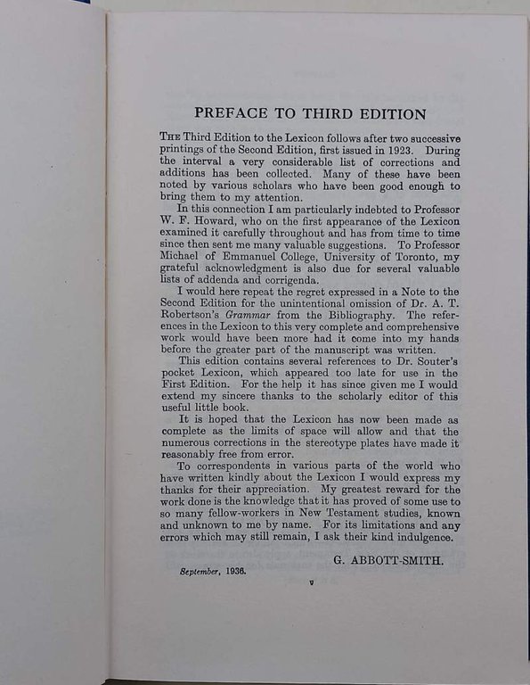 A MANUAL GREEK LEXICON OF THE NEW TESTAMENT(1977)