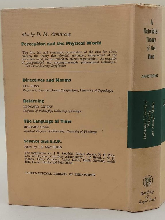 A MATERIALIST THEORY OF THE MIND( 1971)