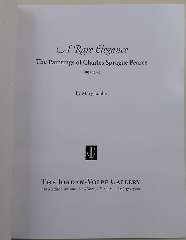 A Rare Elegance- The paintings of Charles Sprague Pearce(1851-1914)