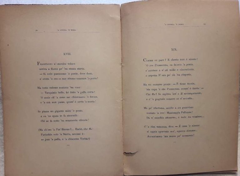 A STORIA 'E ROMA-SONETTI DIALETTALI(1904)