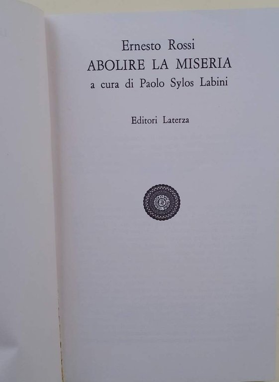 ABOLIRE LA MISERIA(1977)