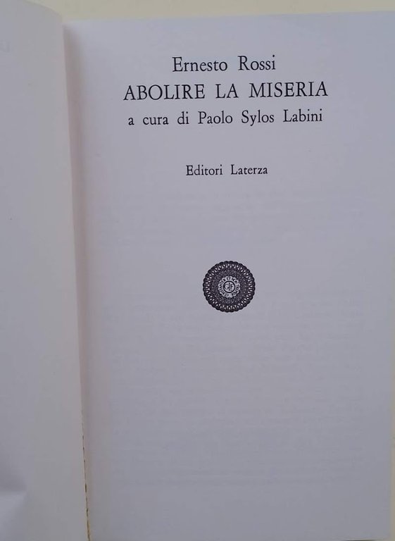 ABOLIRE LA MISERIA(1977)