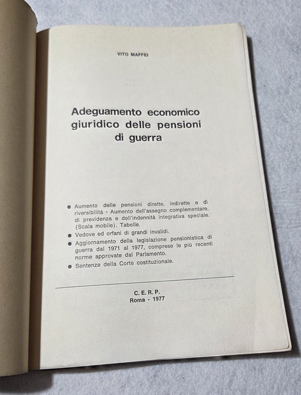 Adeguamento economico giuridico pensioni di guerra | Immagine Gallery 2