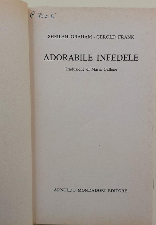 ADORABILE INFEDELE(1961)