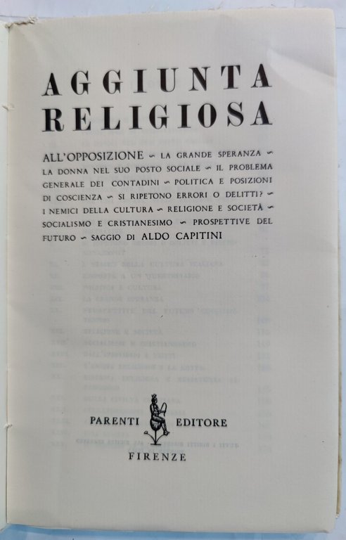 Aggiunta religiosa all'opposizione