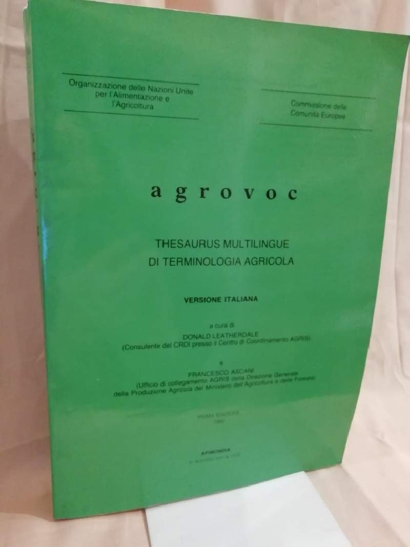AGROVOC Thesaurus multilingue di terminologia agricola. Versione italiana (1982) | Immagine principale