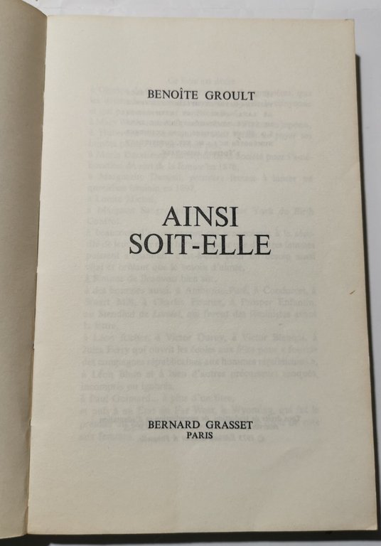 Ainsi soit-elle