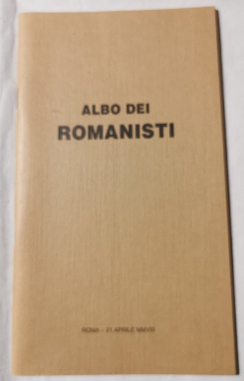 Albo dei Romanisti