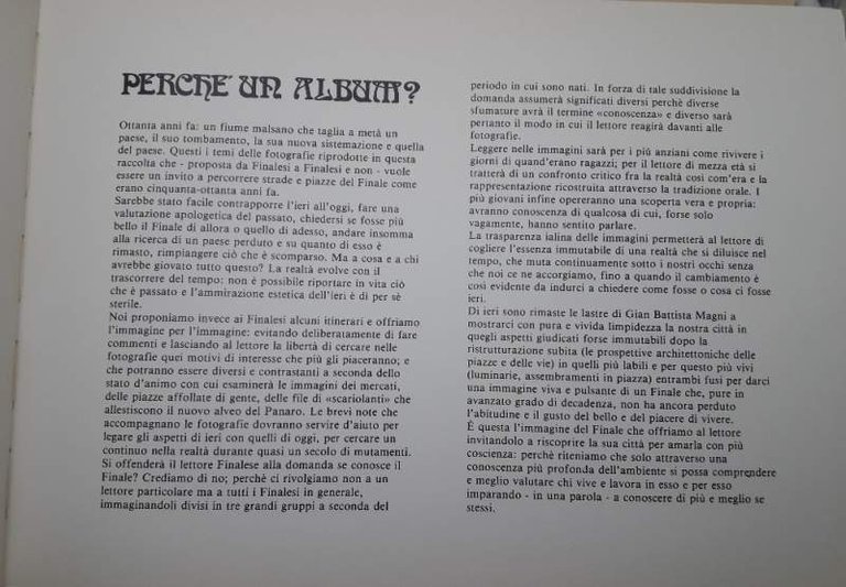ALBUM- FINALE EMILIA NELLE FOTOGRAFIE DI GIAN BATTISTA MAGNI(1981)