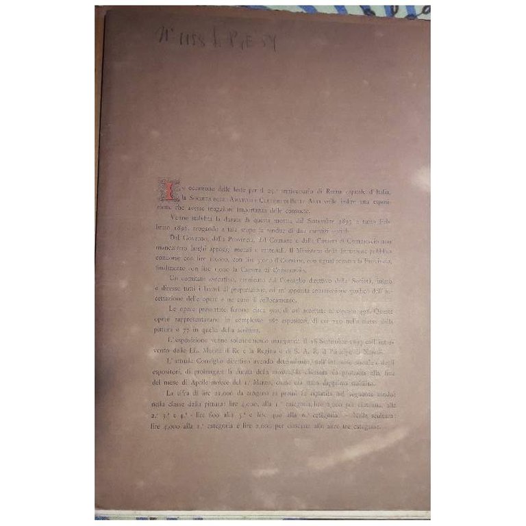 ALBUM RICORDO DELLA LXVI ESPOSIZIONE 1895-96 ROMA(1895) | Immagine Gallery 5
