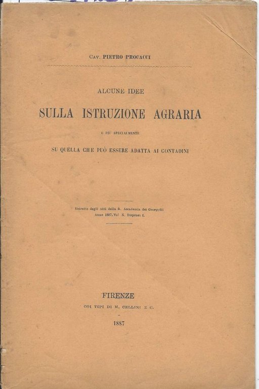 ALCUNE IDEE SULLA ISTRUZIONE AGRARIA - E più specialmente su … | Immagine Gallery 2