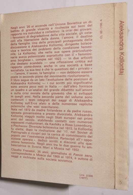 Aleksandra Kollontaj e la rivoluzione sessuale