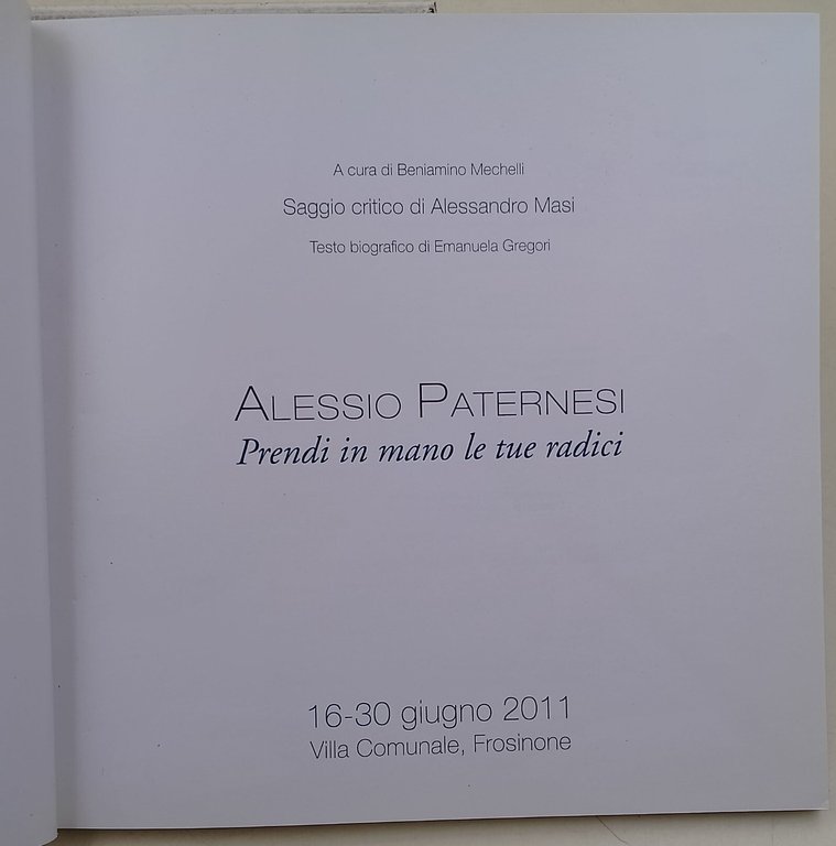 Alessio Paternesi- Prendi in mano le tue radici