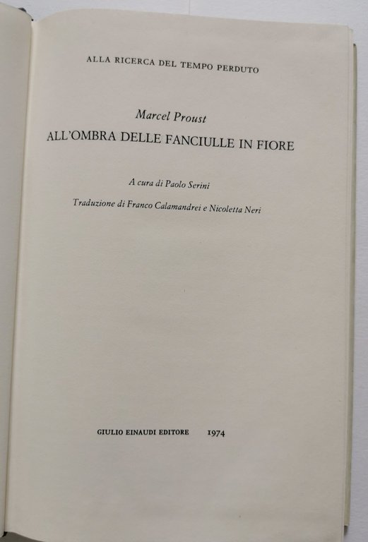 All'ombra delle fanciulle in fiore