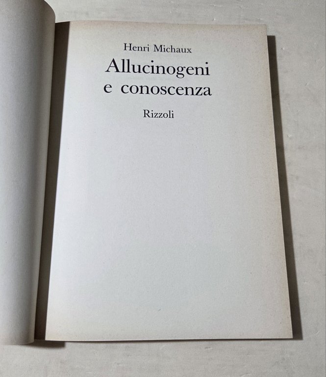 Allucinogeni e conoscenza