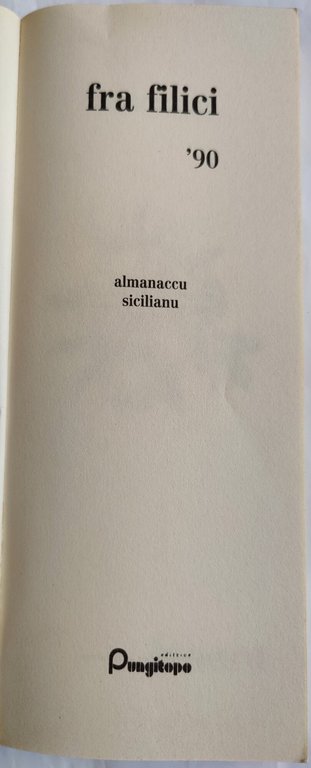 Almanacco sicilianu - Fra filici '90