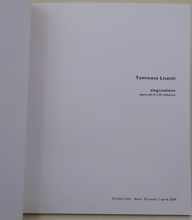 Alogicoalieno - opere del II e III millennio