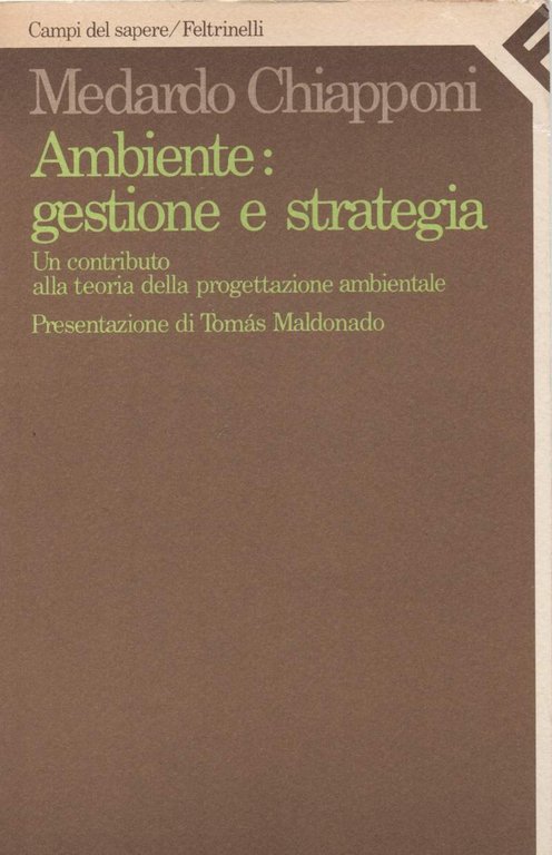 AMBIENTE : GESTIONE E STRATEGIA - un contributo alla teoria …