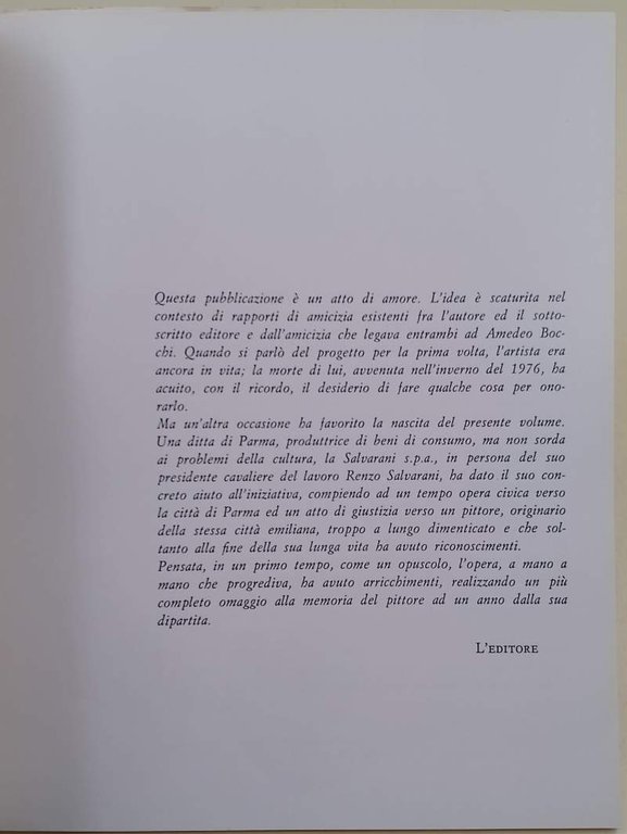 AMEDEO BOCCHI PITTORE TRA DUE SECOLI(1978)