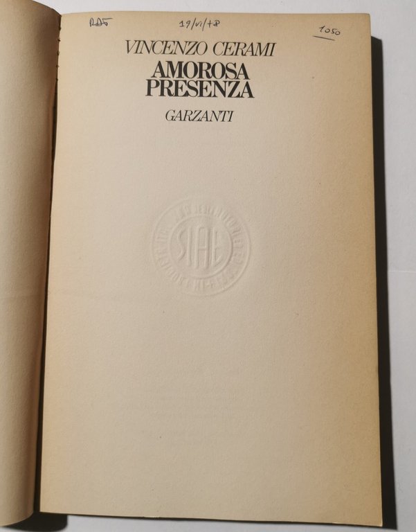 Amorosa presenza