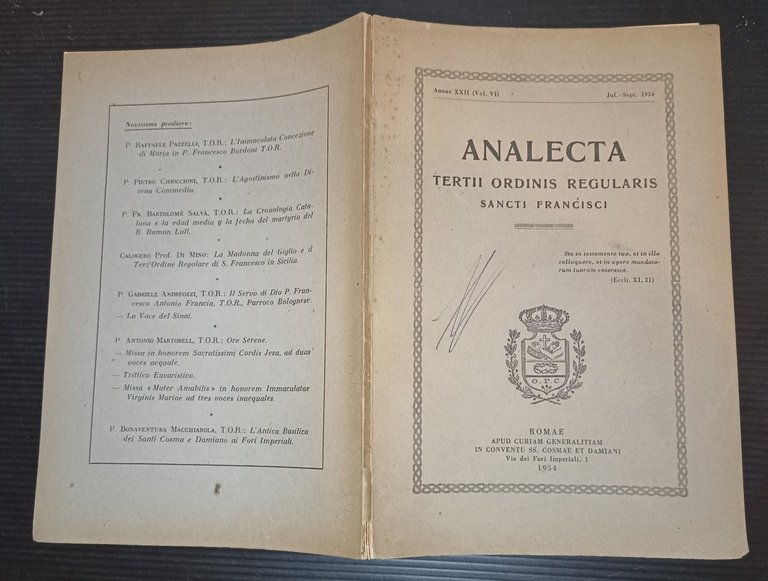 Analecta tertii ordinis regularis sancti francisci