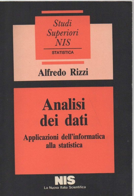ANALISI DEI DATI applicazione dell'informatica alla statistica (1985 )