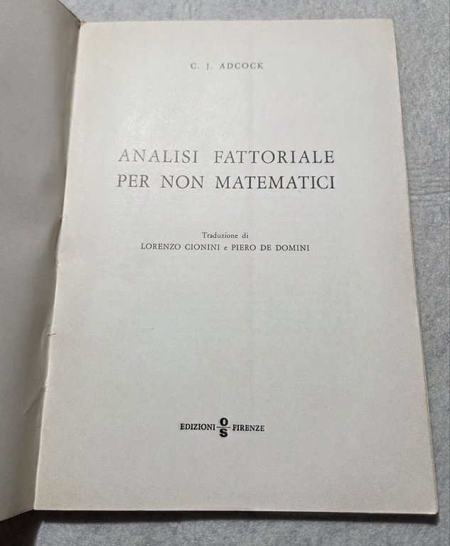 Analisi fattoriale per non matematici | Immagine Gallery 2