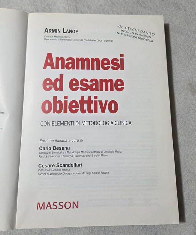 Anamnesi ed esame obiettivo | Immagine Gallery 2