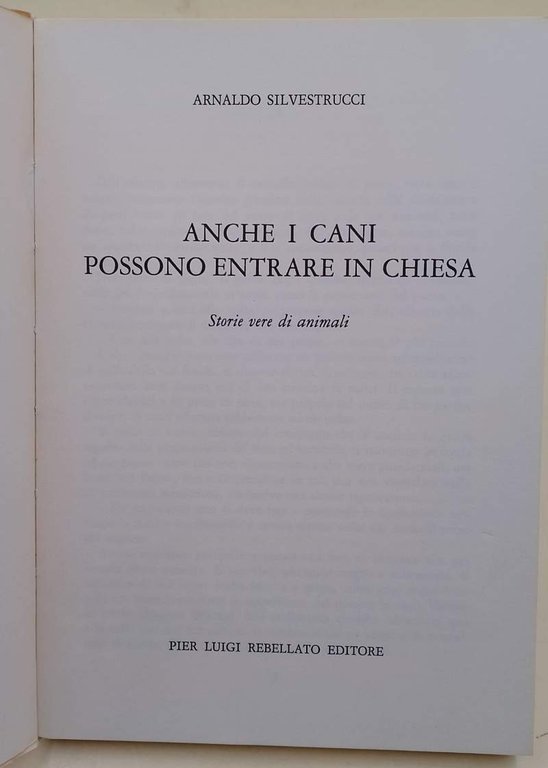 ANCHE I CANE POSSONO ENTRARE IN CHIESA (1977)