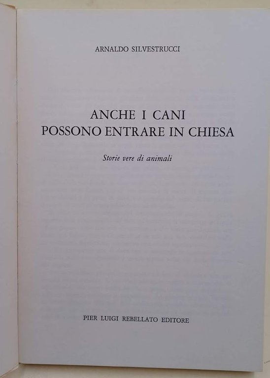 ANCHE I CANE POSSONO ENTRARE IN CHIESA (1977)