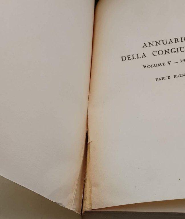ANNUARIO DELLA CONGIUNTURA VOL V-1952-53 PARTE I E II(1955)