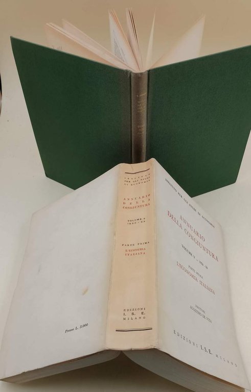 ANNUARIO DELLA CONGIUNTURA VOL V-1952-53 PARTE I E II(1955)