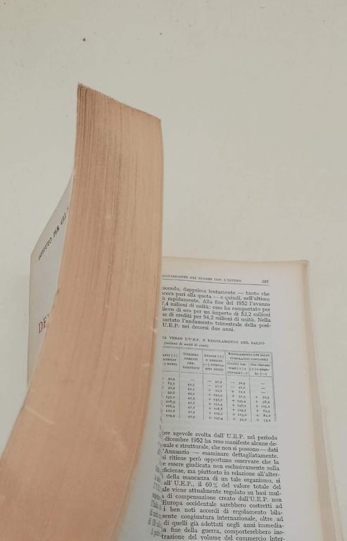ANNUARIO DELLA CONGIUNTURA VOL V-1952-53 PARTE I E II(1955)