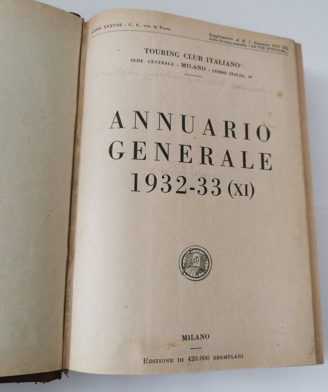 Annuario generale 1932 - 33 ( XI )